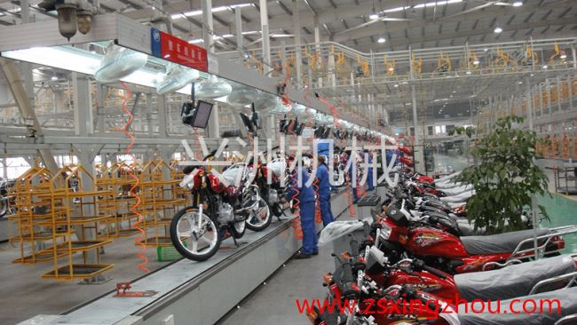 Motorcycle assembly line