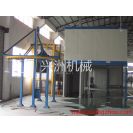 Powder spraying baking line